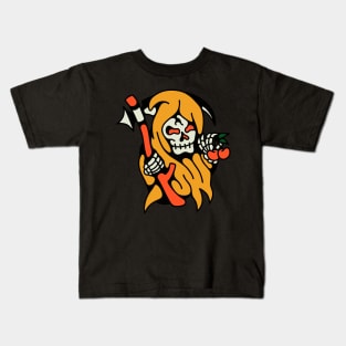 Reaper and cherry Kids T-Shirt